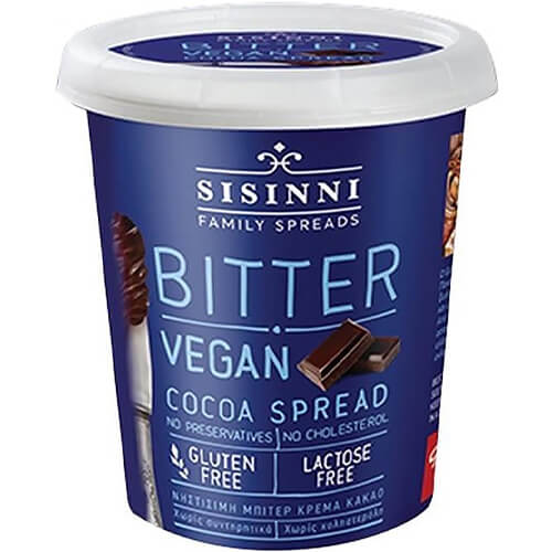 SISINNI ΚΡΕΜΑ ΚΑΚΑΟ 400gr. - (BITTER) (VEGAN)