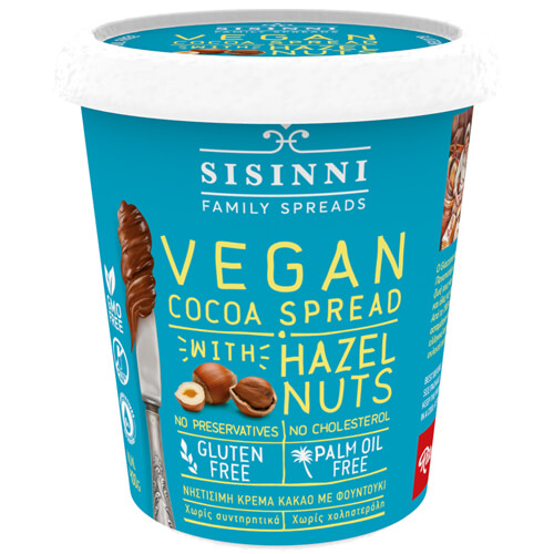 SISINNI ΚΡΕΜΑ ΚΑΚΑΟ 400gr. - (ΜΕ ΦΟΥΝΤΟΥΚΙ) (VEGAN)