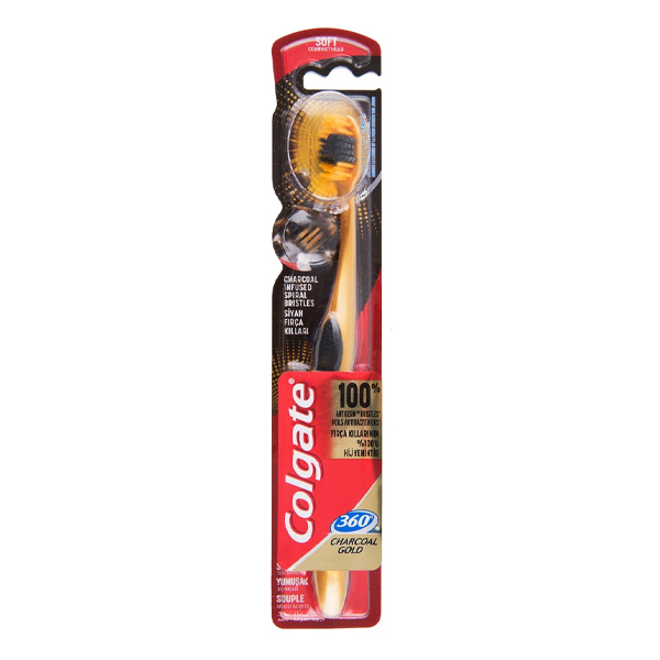 COLGATE ΟΔΟΝΤΟΒΟΥΡΤΣΑ 360o - (CHARCOAL GOLD) (SOFT)