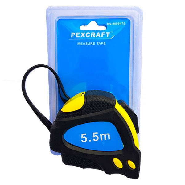 PEXCRAFT ΜΕΤΡΟ ΑΥΤΟΜΑΤΟ (5,5m x 25cm) (ΜΕ ΦΡΕΝΑ)