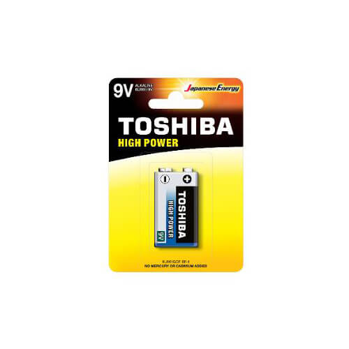 TOSHIBA ΜΠΑΤΑΡΙΑ 9V ΑΛΚΑΛIKH  (ΜΕ ΦΟΡΟ)
