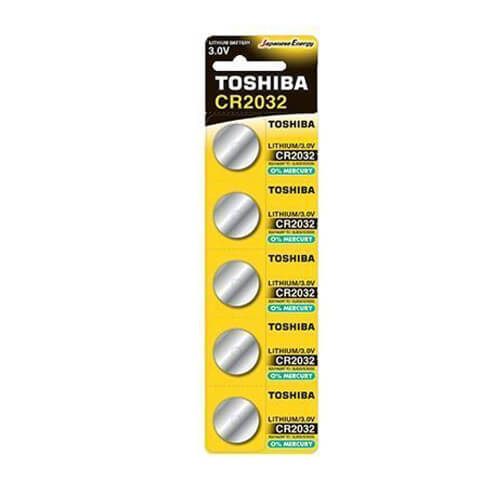 TOSHIBA ΜΠΑΤΑΡΙΑ (CR2032) (5τεμ.) - (ΜΕ ΦΟΡΟ 0,02€)