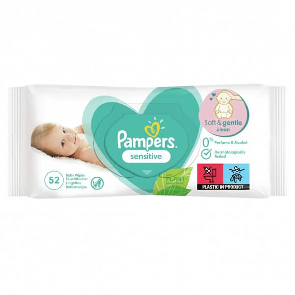 PAMPERS  ΜΩΡΟΜΑΝΤΗΛΑ  52τεμ. - (SENSITIVE)