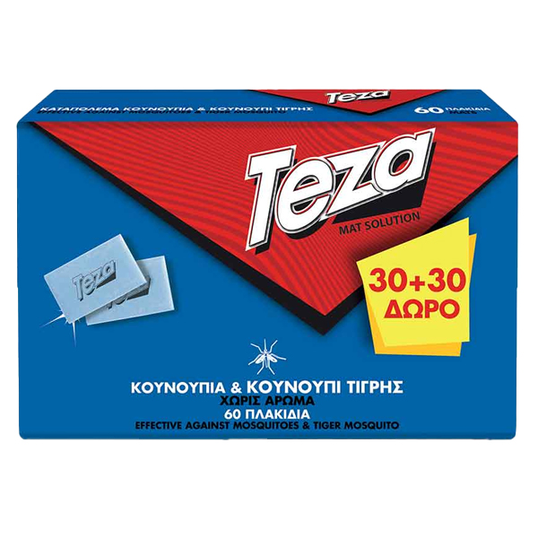 TEZA FIK ΤΑΜΠΛΕΤΕΣ ΕΝΤΟΜΩΝ (30τεμ.) - (+30τμ. ΔΩΡΟ)