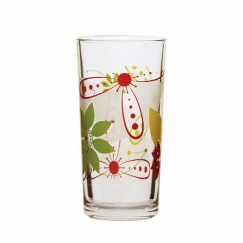UNIGLASS (51021D34) ΠΟΤΗΡΙ ΓΥΑΛΙΝΟ ΝΕΡΟΥ FLOWERS 26cl - (6τεμ.)