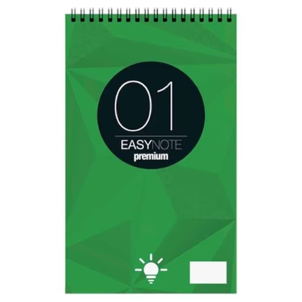 EASY NOTE ΜΠΛΟΚ ΣΠΙΡΑΛ 50Φ - (ΛΕΥΚΟ) (01)