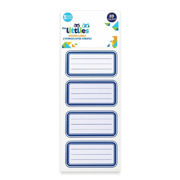ΕΤΙΚΕΤΕΣ ΑΥΤΟΚΟΛΛΗΤΕΣ ΜΠΛΕ (20ΤΕΜ.) (620550)