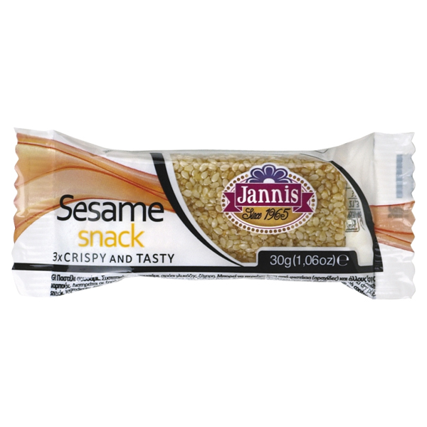 JANNIS ΠΑΣΤΕΛΙ 30gr. - (ΣΟΥΣΑΜΙ) (SESAME SNACK) (3τεμ.)
