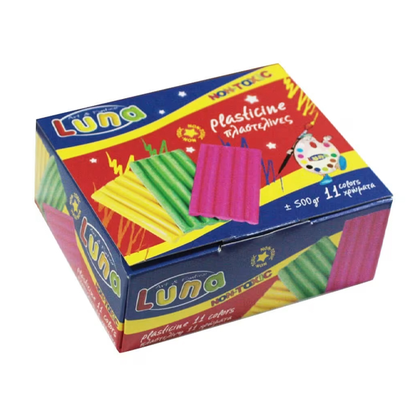 LUNA ΠΛΑΣΤΕΛΙΝΗ 500GR. - (11 ΧΡΩΜΑΤΑ) (39409)