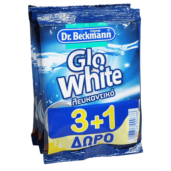DR. BECKMANN GLO WHITE ΛΕΥΚΑΝΤΙΚΟ ΡΟΥΧΩΝ 65gr. - (3+1 ΔΩΡΟ)