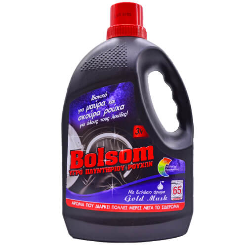 BOLSOM ΥΓΡΟ ΠΛΥΝΤΗΡ.ΡΟΥΧΩΝ 3lit - (ΜΑΥΡΑ ΡΟΥΧΑ)