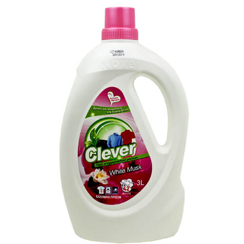 NOVEL ΥΓΡΟ ΠΛΥΝΤΗΡΙΟΥ ΡΟΥΧΩΝ 3lit - (CLEVER WHITE MUSK)