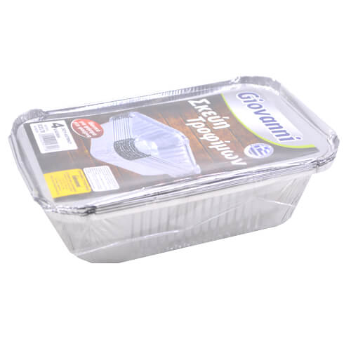 GIOVANNI ΣΚΕΥΟΣ ΑΛΟΥΜΙΝΙΟΥ + ΚΑΠΑΚΙ (N.162) - (4τεμ.) (R45L) (20.2x13.7x6)