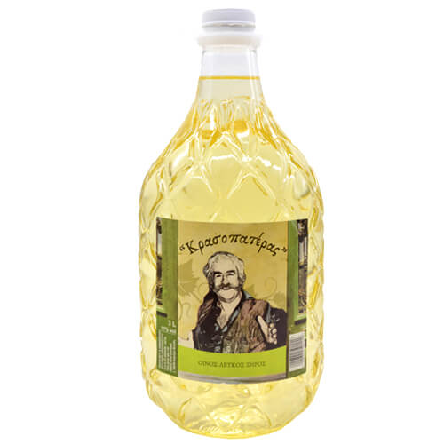 ΚΡΑΣΟΠΑΤΕΡΑΣ ΟΙΝΟΣ 3lit  vol 11% - (ΛΕΥΚΟΣ ΞΗΡΟΣ) (ΡΕΤ)