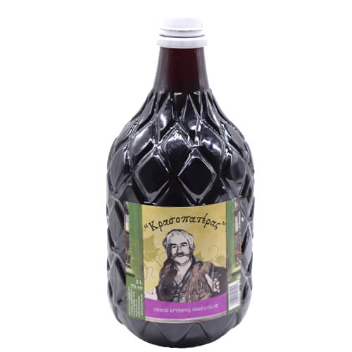 ΚΡΑΣΟΠΑΤΕΡΑΣ ΟΙΝΟΣ 3lit vol 11% - (ΕΡΥΘΡΟΣ ΗΜΙΓΛΥΚΟΣ) (ΡΕΤ)