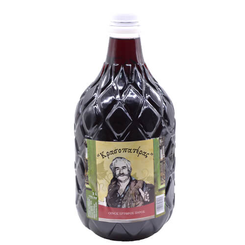 ΚΡΑΣΟΠΑΤΕΡΑΣ ΟΙΝΟΣ 3lit  vol 11% - (ΕΡΥΘΡΟΣ ΞΗΡΟΣ) (ΡΕΤ)