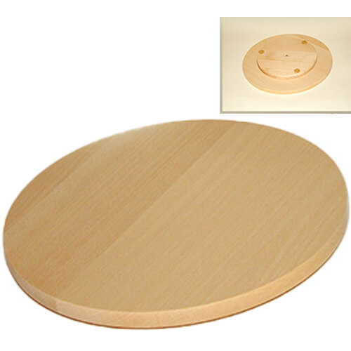 ΒΑΣΗ ΞΥΛΙΝΗ ΣΤΡΟΓΓΥΛΗ ΠΙΤΣΑΣ - (ΠΕΡΙΣΤΡΕΦΟΜΕΝΗ) (30cm)