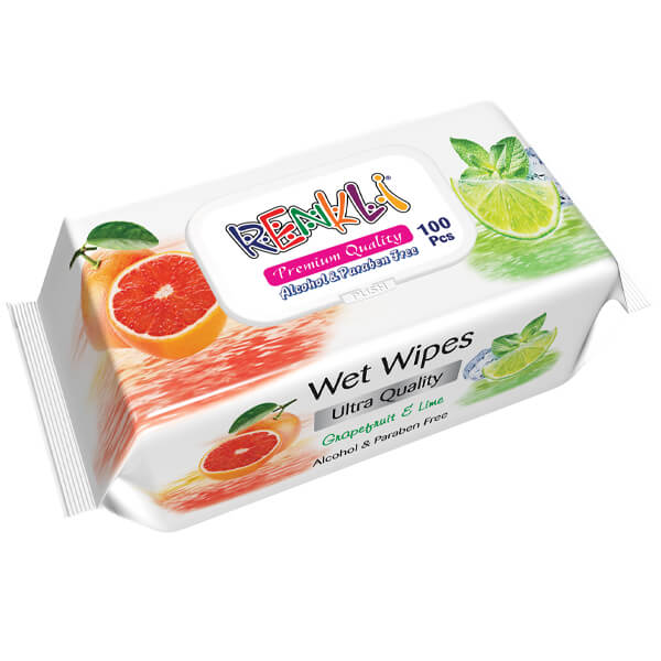 RENKLI ΜΩΡΟΜΑΝΤΗΛΑ ΜΕ ΚΑΠΑΚΙ 100τεμ. - (GRAPEFRUIT ΚΑΙ LIME) (PREMIUM SERIES)