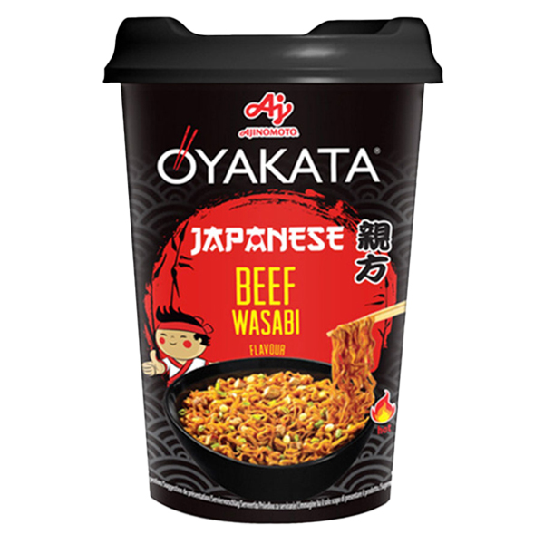 OYAKATA NOODLES IN CUP 93gr. - (ΜΕ ΜΟΣΧΑΡΑΚΙ)