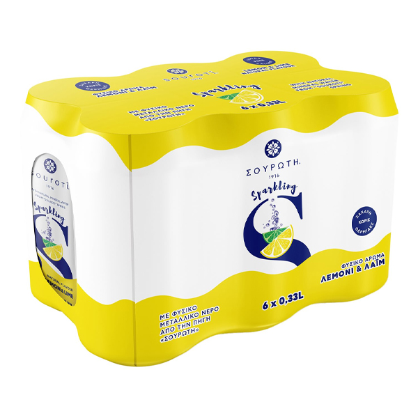 ΣΟΥΡΩΤΗ ΚΟΥΤΙ (6x330ml) - (ΛΕΜΟΝΙ ΚΑΙ ΛΑΙΜ)