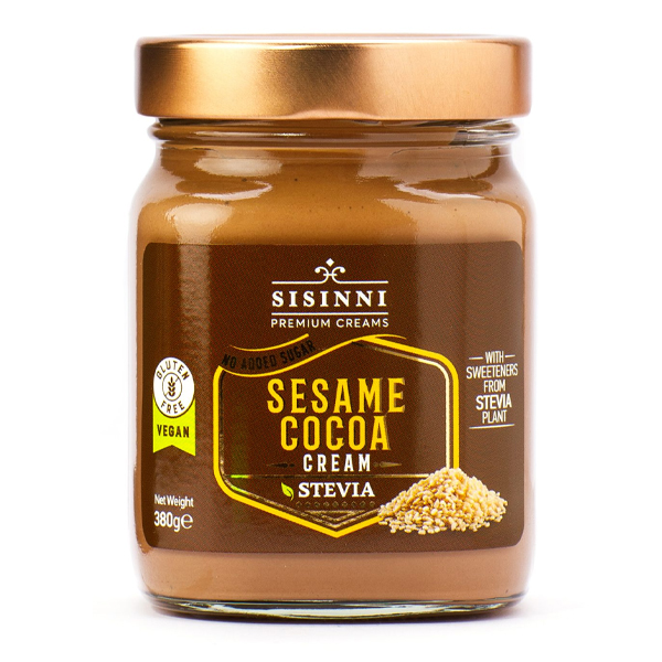 SISINNI ΤΑΧΙΝΙ ΜΕ STEVIA 380gr. - (ΚΑΚΑΟ) (ΒΑΖΟ)