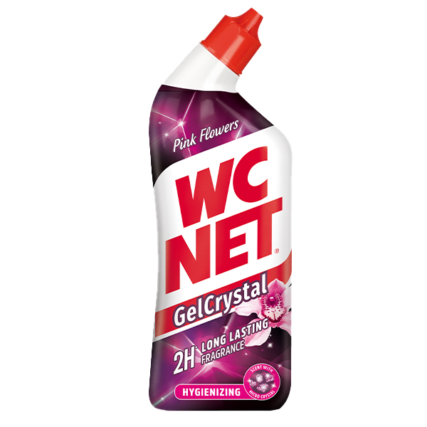 WC NET GEL CRYSTAL 750ml - (PINK FLOWERS)