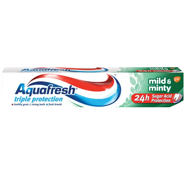 AQUAFRESH TRIPLE PROTECTION  75ml - (MILD ΚΑΙ MINTY) (ΟΔΟΝΤΟΚΡΕΜΑ)