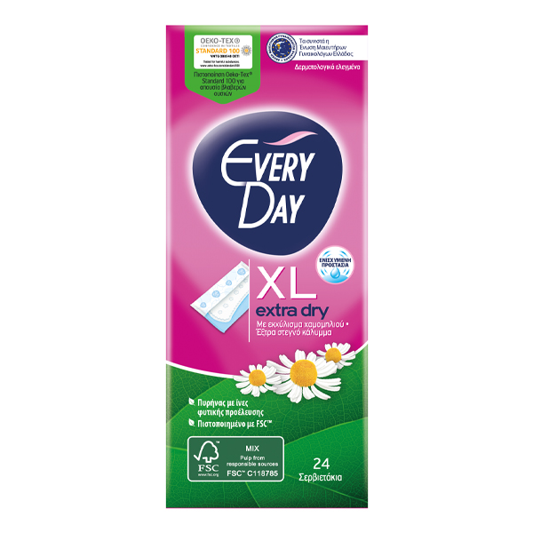 EVERYDAY ΣΕΡΒΙΕΤΑΚΙΑ EXTRA DRY 24τεμ. - (EXTRA LONG) (0154)
