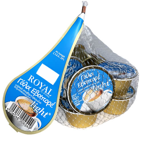 ROYAL ΓΑΛΑ ΜΕΡΙΔΑ ΓΙΑ ΚΑΦΕ LIGHT (10x15gr.) - (4% ΛΙΠΑΡΑ) (ΔΙΧΤΥ) (10.1.240)