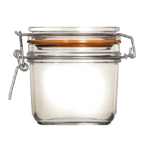 UNIGLASS (22503) ECON ΒΑΖΟ ΓΥΑΛΙΝΟ ΜΕ ΚΑΠΑΚΙ 350ml