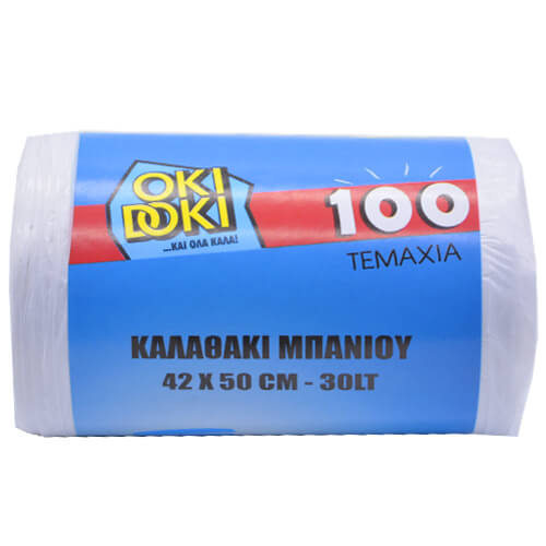 OKI DOKI ΣΑΚΟΥΛΑ ΑΠΟΡ/ΤΩΝ ΓΙΑ ΚΑΔΟ ΜΙΚΡΗ (100τεμ.) - (42x50cm)