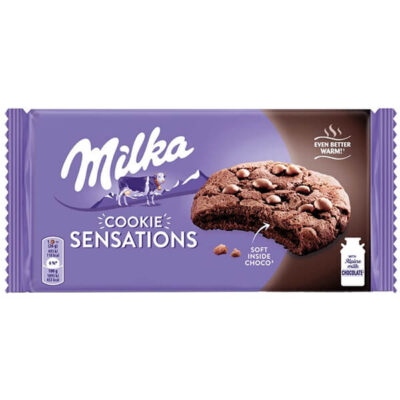 MILKA ΜΠΙΣΚΟΤΑ SENSATIONS 156gr - (SOFT CHOCO INSIDE)