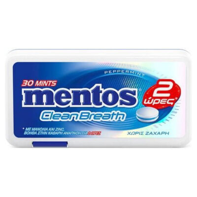 MENTOS CLEAN BREATH (12x21gr.) - (PEPPERMINT)
