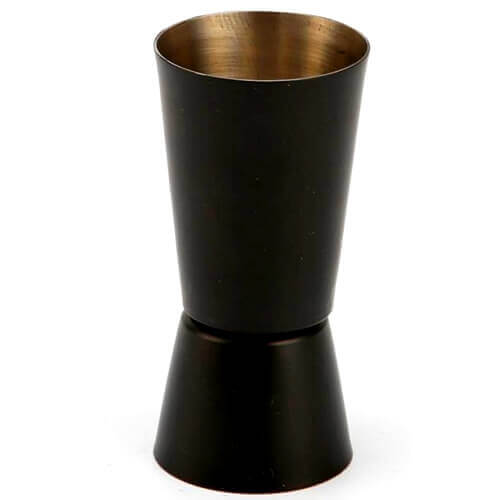 ΜΕΖΟΥΡΑ ΜΑΥΡΗ ΙΝΟΞ ΓΙΑ ΚΟΚΤΕΙΛ 30-60ml - (857Β)