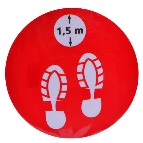 ΣΗΜΑΝΣΗ ΔΑΠΕΔΟΥ ΑΠΟΣΤΑΣΗΣ (Φ20 1.5m) - (ΚΟΚΚΙΝΟ - ΛΕΥΚΟ) (02-537)