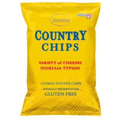 JUMBO COUNTRY CHIPS 150gr. - (ΤΥΡΙ ΚΑΙ ΠΑΡΜΕΖΑΝΑ) (84440)