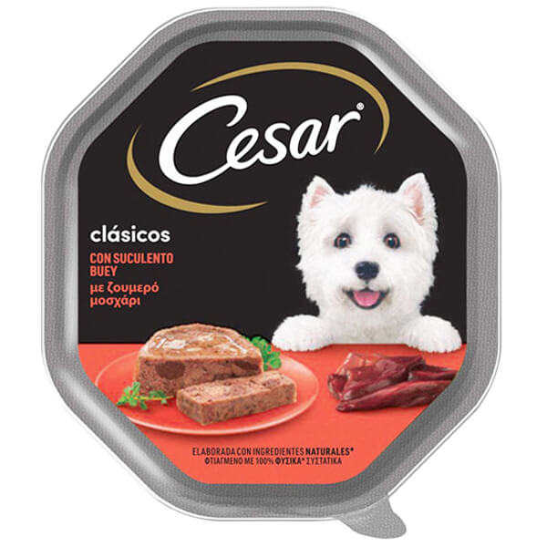 CESAR ΣΚΥΛΟΤΡΟΦΗ 150gr. - (ΜΟΣΧΑΡΙ)