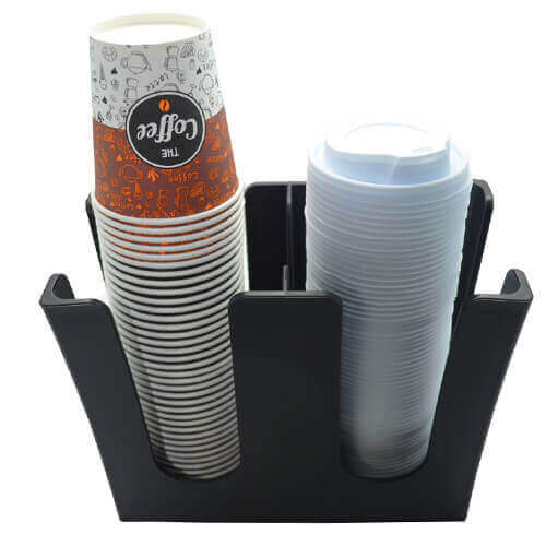 COLORATO ΠΟΤΗΡΟΘΗΚΗ ΠΛΑΣΤΙΚΗ 2 ΘΕΣΕΩΝ - (ΜΑΥΡΗ) (CLPCS-2A)