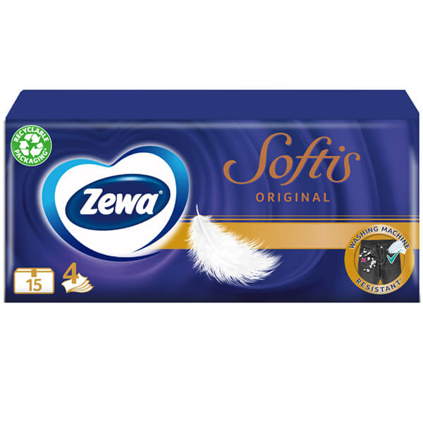 ZEWA ΧΑΡΤΟΜΑΝΤΗΛΑ SOFTIS 15τεμ.