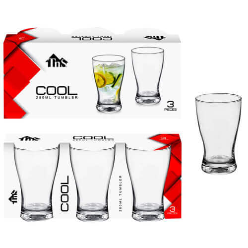 TNS ΠΟΤΗΡΙ ΓΥΑΛΙΝΟ ΝΕΡΟΥ ΔΙΑΦΑΝΟ (3τεμ.) - (COOL) (TNV054)