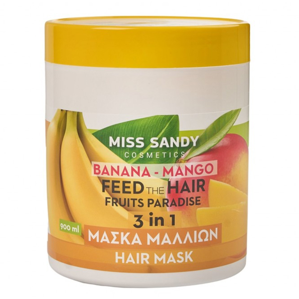 MISS SANDY ΜΑΣΚΑ ΜΑΛΛΙΩΝ 900ml - (BANANA-MANGO)