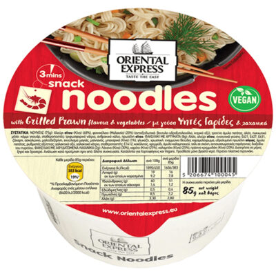 ORIENTAL EXPRESS NOODLES POT 85gr. - (ΓΑΡΙΔΕΣ)
