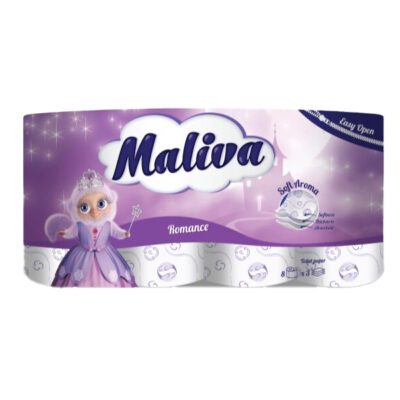 MALIVA ΧΑΡΤΙ ΥΓΕΙΑΣ  8 ΡΟΛΑ 3Φ - (ROMANCE)