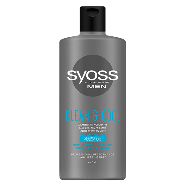 SYOSS SHAMPOO 440ml - (MEN CLEAN ΚΑΙ COOL)