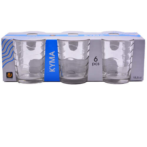 UNIGLASS (54051) ΠΟΤΗΡΙ ΓΥΑΛΙΝΟ 15.5cl - (6τεμ.)