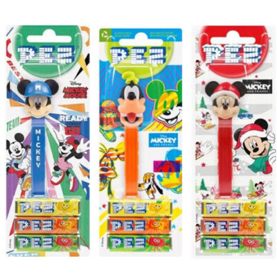 PEZ ΔΙΑΣΚΟΡΠΙΣΤΗΣ ΚΑΙ ΚΑΡΑΜΕΛΑΚΙΑ (2+1τεμ.) - (ΔΙΑΦΟΡΟΙ ΗΡΩΕΣ)