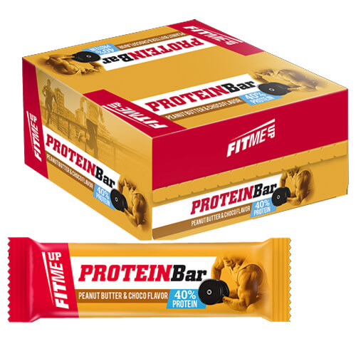 FIT ME UP ΜΠΑΡΑ ΠΡΩΤΕΙΝΗΣ 60gr. - (PEANUT BUTTER ΚΑΙ CHOCO)