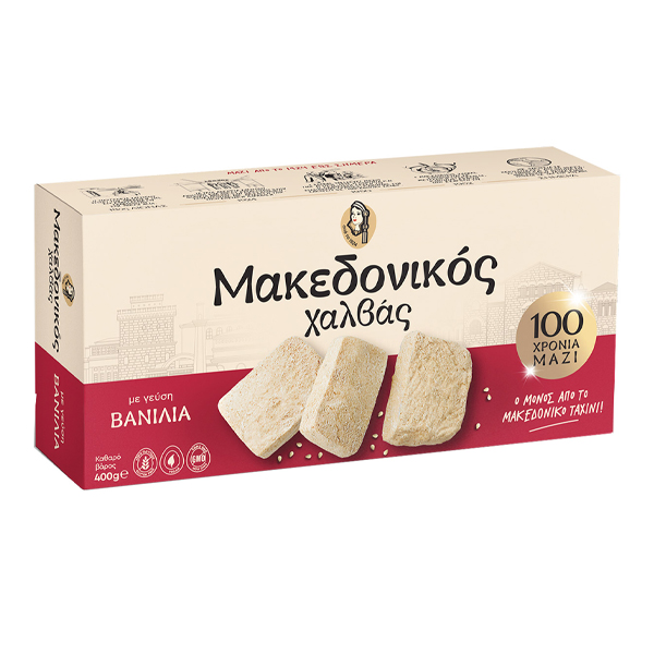 ΜΑΚΕΔΟΝΙΚΟΣ ΧΑΛΒΑΣ 400gr. - (ΒΑΝΙΛΙΑ)