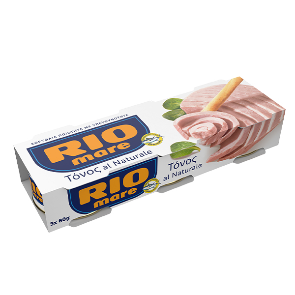 RIO MARE ΤΟΝΟΣ ΣΕ ΝΕΡΟ (3x80gr.) - (NATURAL)