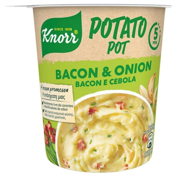 KNORR SNACK POT ΠΟΥΡΕΣ 51gr. - (ΜΠΕΙΚΟΝ ΚΑΙ ΚΡΕΜΜΥΔΙ)